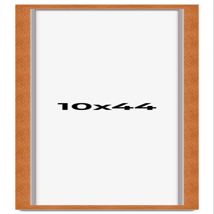 10x44 Shadow Box Frame Brown | 0.875 Inches Deep Real Wood Contemporary Shadowbox Display Frame | UV Resistant Acrylic Front, Acid Free Backing, and Hanging Hardware | Auden Picture Frame Style