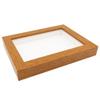 10x44 Shadow Box Frame Brown | 0.875 Inches Deep Real Wood Contemporary Shadowbox Display Frame | UV Resistant Acrylic Front, Acid Free Backing, and Hanging Hardware | Auden Picture Frame Style view 4