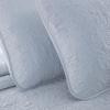 Chezmoi Collection Luca 3-Piece Oversized Bedspread Set, King Size, Silver Gray - Summer Quilt Lightweight Microfiber Bedspread 118 x 106 - Floral Medallion Pattern Coverlet for All Season view 4