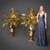 Anderson's Golden Sheen Palm Urns Kit, Set of 2, Prom, Homecoming, Party Decorations, Event Dcor, Props, Photo Ops view 2