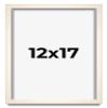 12x17 Shadow Box Cream of Wheat White Washed Display Frame | 0.875 Inches Deep Solid Wood Shadowbox | UV Resistant Acrylic Front, Acid Free Backing, and Hanging Hardware | Waverly Picture Frame Style view 1