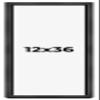 12x36 Shadow Box Frame Grey Charcoal Black | 0.875 Inches Deep | Solid Wood Shadowbox Display Frame | UV Resistant Acrylic Plexiglass, Acid Free Backing and Hanging Hardware | Brenner Frame Style view 1