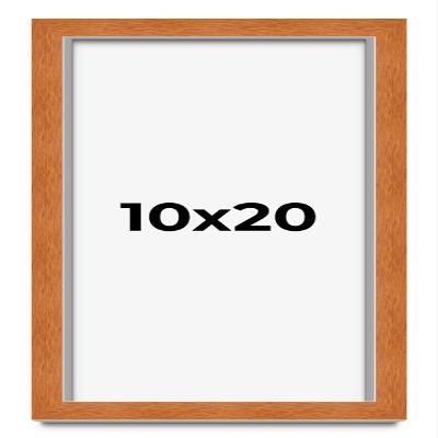 10x20 Shadow Box Frame Brown | 0.875 Inches Deep Real Wood Contemporary Shadowbox Display Frame | UV Resistant Acrylic Front, Acid Free Backing, and Hanging Hardware | Auden Picture Frame Style