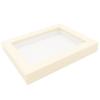 10x21 Shadow Box Cream of Wheat White Washed Display Frame | 0.875 Inches Deep Solid Wood Shadowbox | UV Resistant Acrylic Front, Acid Free Backing, and Hanging Hardware | Waverly Picture Frame Style view 4
