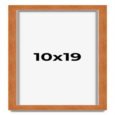 10x19 Shadow Box Frame Brown | 0.875 Inches Deep Real Wood Contemporary Shadowbox Display Frame | UV Resistant Acrylic Front, Acid Free Backing, and Hanging Hardware | Auden Picture Frame Style
