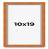10x19 Shadow Box Frame Brown | 0.875 Inches Deep Real Wood Contemporary Shadowbox Display Frame | UV Resistant Acrylic Front, Acid Free Backing, and Hanging Hardware | Auden Picture Frame Style view 1