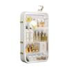 JATIBOSH Wall-Mounted Makeup and Skincare Organizers Cosmetic Storage Box for Bathroom, Living Roomand Bedroom, Wall Floating Shelves Organizer Transparent Multi-Function Floating Rack view 1