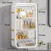 JATIBOSH Wall-Mounted Makeup and Skincare Organizers Cosmetic Storage Box for Bathroom, Living Roomand Bedroom, Wall Floating Shelves Organizer Transparent Multi-Function Floating Rack view 3