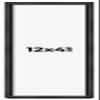 12x41 Shadow Box Frame Grey Charcoal Black | 0.875 Inches Deep | Solid Wood Shadowbox Display Frame | UV Resistant Acrylic Plexiglass, Acid Free Backing and Hanging Hardware | Brenner Frame Style view 1