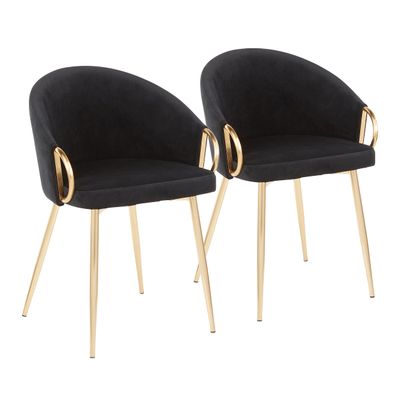Grandview Gallery Claire Chair, Upholstered Dining Chairs, Contemporary Dining Chair, Kitchen Chairs for Dining Table, Dining Chairs Set of 2