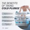 Kalm Cold Plunge Tub - Ice Bath for Recovery, Portable, Insulated, Rectangular, White, Fits 1-2 People, 52"L x 24.41"W x 28"H, KM-88 Model view 3