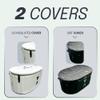 Kalm Cold Plunge Tub - Ice Bath for Recovery, Portable, Insulated, Rectangular, White, Fits 1-2 People, 52"L x 24.41"W x 28"H, KM-88 Model view 4