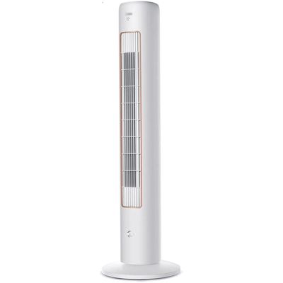 ZUMAHA Quiet 60 Oscillating Tower Fan, 3 Speed Setting Cooling Fan for Home and Office, Floor Bladeless Fan with Remote, White Indoor