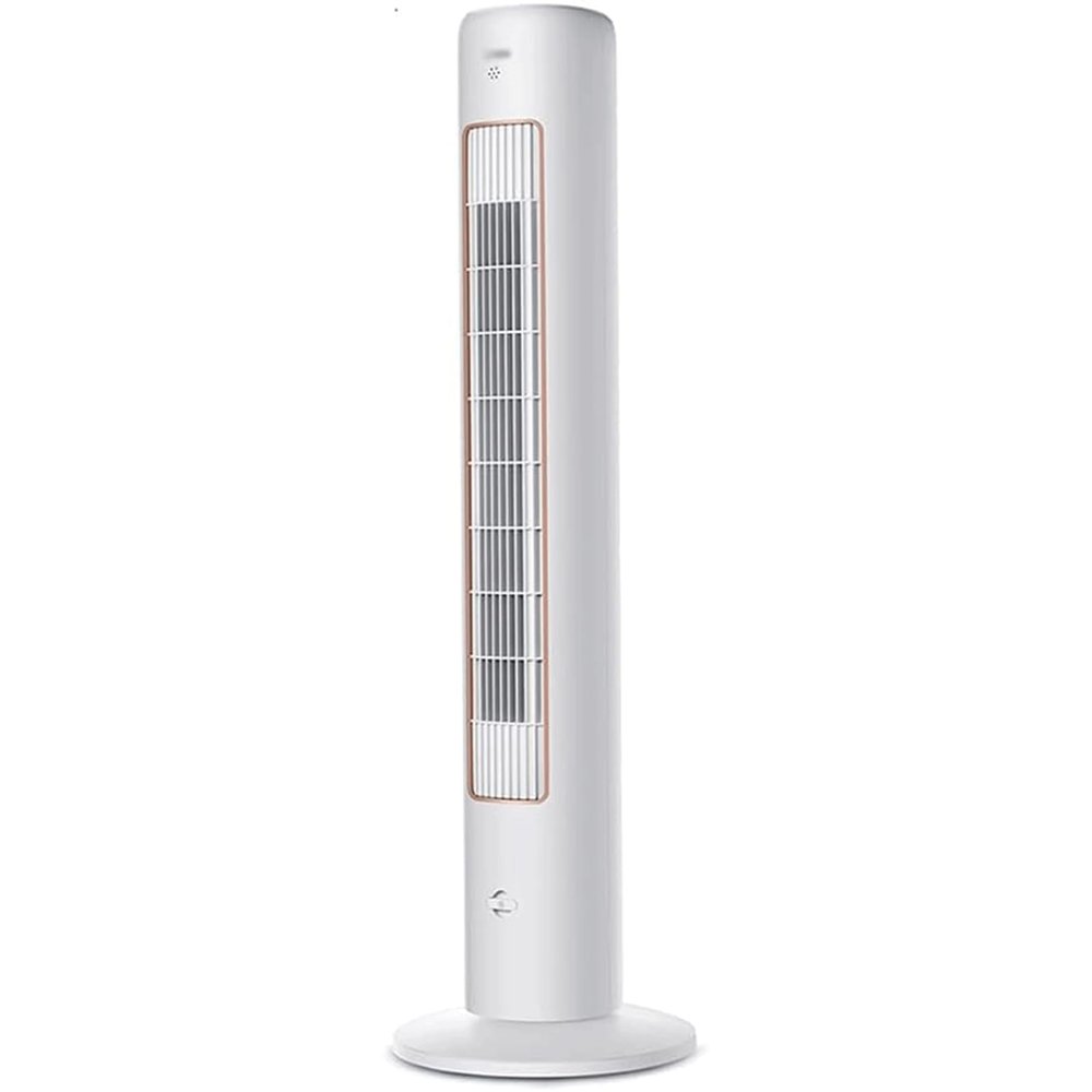 ZUMAHA Quiet 60 Oscillating Tower Fan, 3 Speed Setting Cooling Fan for Home and Office, Floor Bladeless Fan with Remote, White Indoor