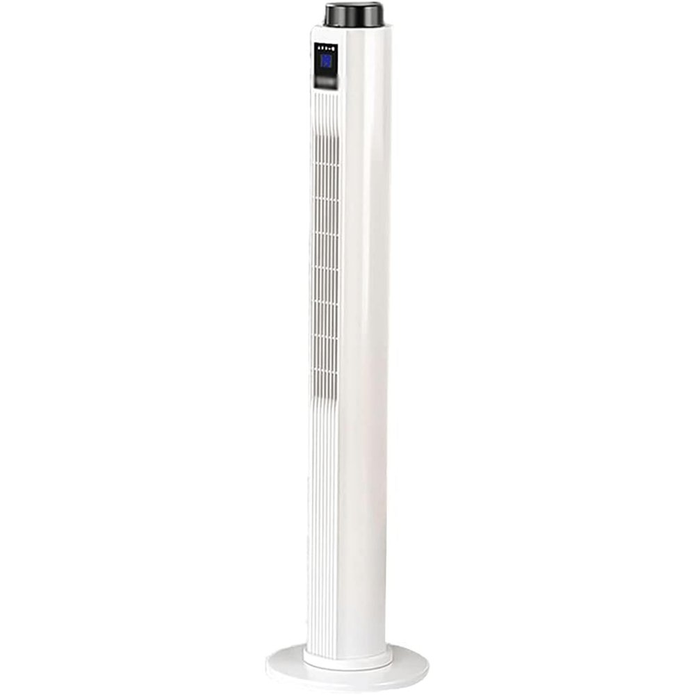 ZUMAHA Quiet 4 Wind Speeds Design Tower Fan, 90 Wide-angle Shaking Head Floor Bladeless Fan, Air Purification Cooling Fan Indoor