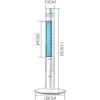 ZUMAHA Quiet 3 Speed Setting Tower Fan, 7H Timer, Air Purification Floor Bladeless Fan, Cooling Fan for Home with Children/Pets/Elders Indoor view 2
