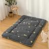 Futon Mattress Folding,Roll Up Floor Mattress for Adults Twin Size Mattress Topper with Cover,Japanese Floor Mat,Guest Room Bed Portable Camping Mattress,Crown,King/180x200cm view 1