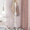 EMYJAY Balcony HangerFreestanding Coat Tree Coat Rack Freestanding 12 Hooks Stand Can Hang Bags and Hats at The Same Time Exquisite and Beautiful (Color : White) view 1