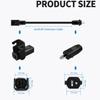 J-ZMQER New 6FT 2-Prong Extension Power Cord Cable Lead Compatible with Okin BetaDrive 3R2762 1.25.000.073.30 Beta Drive Linear Actuator Motor Power Recliners view 3