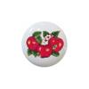 Farm Fresh Knobs Design Ceramic Cabinet Kitchen Bathroom Furniture Handles or Pulls w/Glossy Finish - Variety of Apple Images Apples - 1.5 x 1.5 Inches (6) view 1