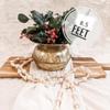 Wooden Bead Garland, 8.5 Foot(2.5m) Long Natural Farmhouse Scandinavian Christmas Tree Decor with Loops for Hanging view 2
