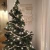 Wooden Bead Garland, 8.5 Foot(2.5m) Long Natural Farmhouse Scandinavian Christmas Tree Decor with Loops for Hanging view 3