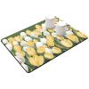 Creative Flower Dish Drying Mat For Kitchen Counter|Abosrbent Quick Dry Pad Coffee Mat|Multiple Usage Drainer Mats With Non-Slip Rubber Backed,A,50X80cm(19.6x31.4in) view 1