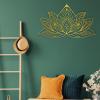 Metal Lotus Flower Wall Art, Mandala Metal Wall Decor, Metal Wall Decor, Lotus Metal Wall Art, Livingroom Decor, Metal Lotus, Wall Hangings, Yoga Gifts, Metal Yoga (silver, 30"W x 17"H / 75x44cm) view 4