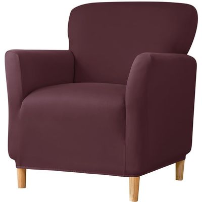XMAYODS Club Chair Slipcover, Soft Stretch Barrel Chair Covers for Living Room and Bedroom, Tub Chair Slipcover Washable Armchair Cover Furniture Protector for Home Decor (Color : #31)