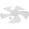 14 Inch Electric Fan Blades Replacement - Universal 5-Leaf Table Fan or Floor Fan - Plastic Round Bore Fan Blades Replacement Blades (White) view 1