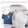 14 Inch Electric Fan Blades Replacement - Universal 5-Leaf Table Fan or Floor Fan - Plastic Round Bore Fan Blades Replacement Blades (White) view 4