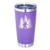 Bevvee Bigfoot - Insulated Coffee Tumbler Cup with Sliding Lid - Stainless Steel Insulated Mug - Funny Bigfoot Gifts for Sasquatch Enthusiasts - Purple view 1