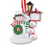3D Snowman Family of 5 Ornament 2025 Personalized Family Christmas Ornaments 2025 | Snow People Cardinal Personalized Tree Ornaments for Grandchildren, Siblings & Grandkids of Five Ornament Snowmen view 2