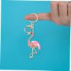 KESYOO bracelet flamingo party favors flamingo keychain backpack purse for women flamingo key chain keychain flamingo party supplies girl lip gloss Miss charm view 2