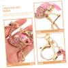 KESYOO bracelet flamingo party favors flamingo keychain backpack purse for women flamingo key chain keychain flamingo party supplies girl lip gloss Miss charm view 3