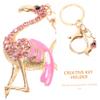 KESYOO bracelet flamingo party favors flamingo keychain backpack purse for women flamingo key chain keychain flamingo party supplies girl lip gloss Miss charm view 4