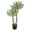 3Ft Tall Artificial Agave Plants Fake Plants Large Yucca Elephantipes in Pots Agave Americana Artificial Tree for Home Office Dcor view 1