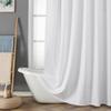 Aiyufeng Moga Stall Fabric Shower Curtain Waterproof, Soft & Lightweight Small Shower Curtain with Texture for Narrow Stall Size, Machine Washable, 36" Wx72 L, White view 2