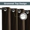 Frelement Room Darkening Velvet Curtains Extra Wide Privacy Drapes for Sliding Glass Doors Luxury Velvet Curtains with Grommet Top Backdrop Curtains, 250" W x 102" L, 1 Panel, Chocolate view 2