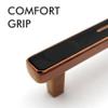 Premium Black Copper Bar Handles, Modern Gold Cabinet Hardware, Furniture Pulls for Doors, Cabinets, Cupboards & Drawers - 1 piece (4.8 inch) view 2