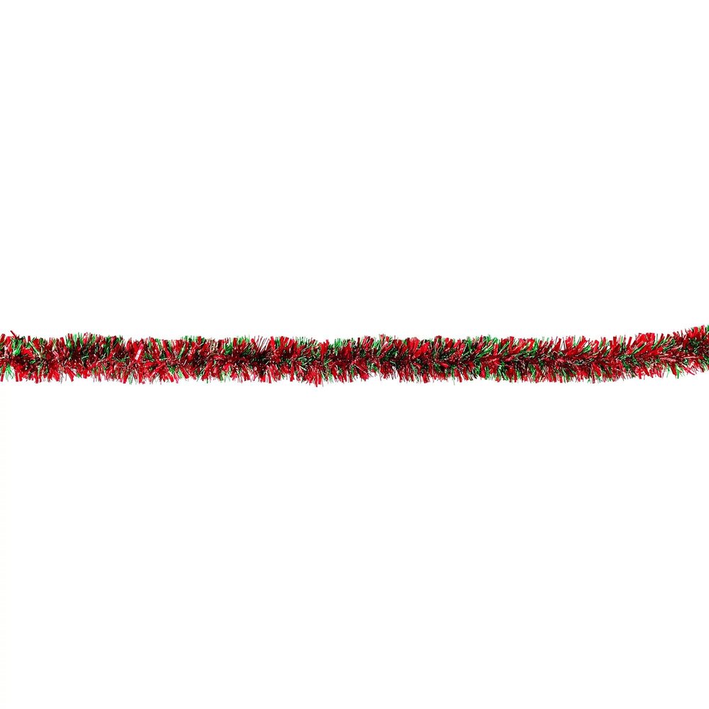 Giant Tinsel Garland - 9' 1 Pc., Red/Green