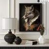 Poster Master Aristocratic Wolf Poster - Renaissance Print - Portrait Art - Wolf Art - Gift for Men, Women & Animal Lover - Funny Decor for Living Room, Bedroom or Kid's Room - 16x20 UNFRAMED Wall Art view 3