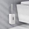 Toilet Brush and Holder Set, Toilet Brush Stainless Steel Toilet Brush Lavatory Wc Cleaning Home Bathroom Brush Holder Wall Mounted Bathroom Accessories Household Sets Bathroom Toilet Brush view 2