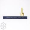 Bridal Shower Guest Book Photo Album Advice for Bride Groom Wedding Party Guestbook Gift for Future Bride - Navy Blue Gold (9x6) view 2