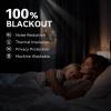 100% Blackout Shield Linen Blackout Curtains for Bedroom, Bright White Grommet Curtains for Living Room, Thermal Insulated Room Darkening Drapes for Nursery, Boho Home Decor, 50" W x 96" L, 2 Panels view 3