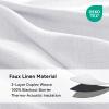100% Blackout Shield Linen Blackout Curtains for Bedroom, Bright White Grommet Curtains for Living Room, Thermal Insulated Room Darkening Drapes for Nursery, Boho Home Decor, 50" W x 96" L, 2 Panels view 4