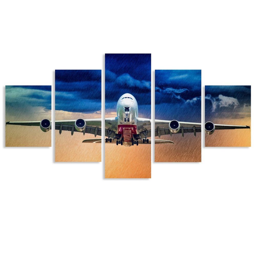 A380 Civil Aviation Airplane Boy Birthday Gift Art Poster Canvas Wall Art Prints for Wall Decor Room Decor Bedroom Decor Gifts 8"x14"x2pcs,8"x18"x2pcs,8"x22"x1pcs Unframe-style