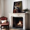 Poster Master Aristocratic Fox Poster - Renaissance Print - Portrait Art - Fox Art - Gift for Men, Women & Animal Lover - Funny Decor for Living Room, Bedroom or Kid's Room - 16x20 UNFRAMED Wall Art view 4