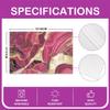 4 PCS of Pink Red Marble Placemats 12x18, Gold Crack Non Slip Place Mats, Abstract Metallic Texture Table Mats for Dining Table, Luxury Shinny Boho Hippie Fluid Placemats view 4