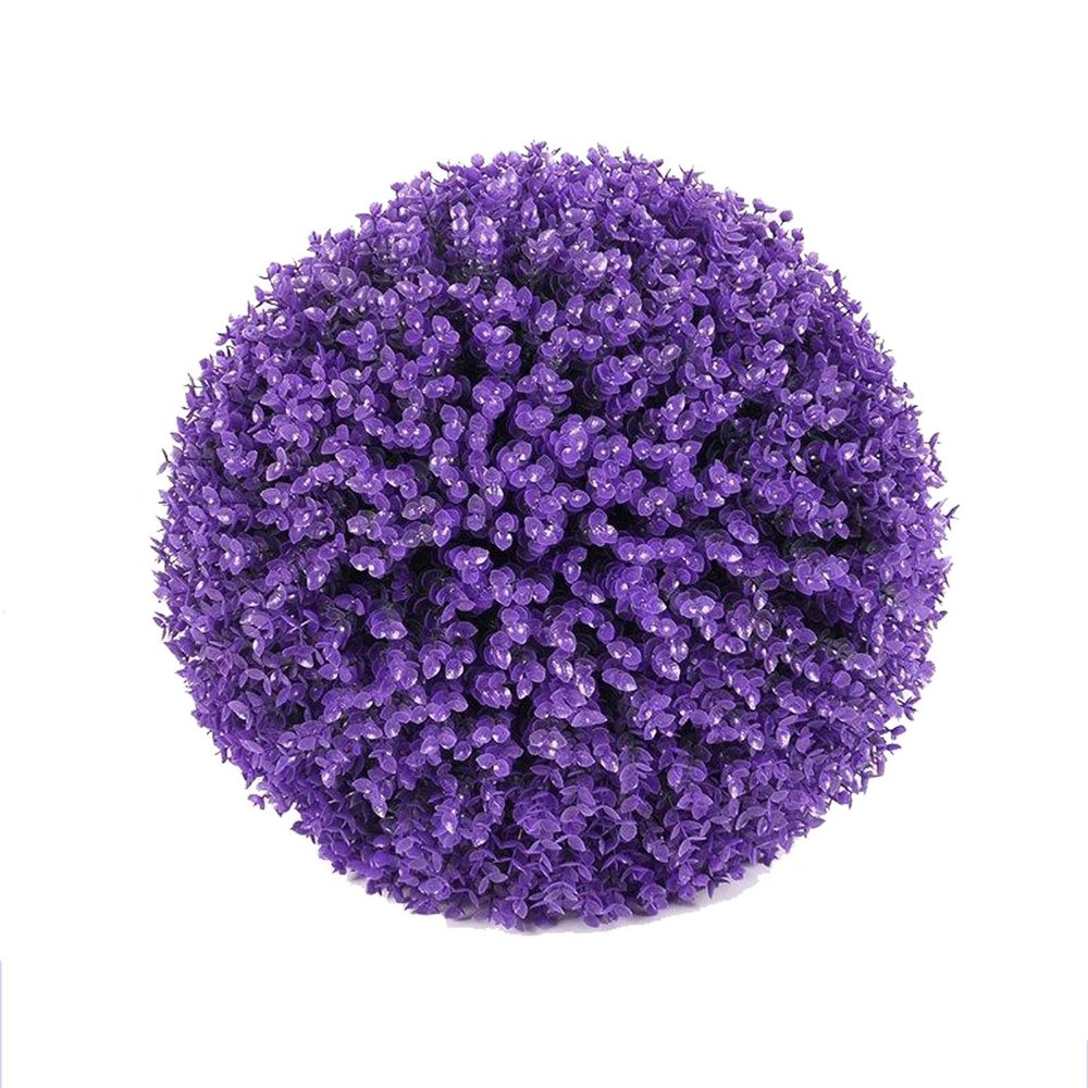 YSUEFIJO Artificial Plant Topiary Balls, Faux Boxwood Balls Plants, UV Resistant Garden Spheres Decorative, for Outdoor Decor, Porch, Backyard, Patio and Wedding